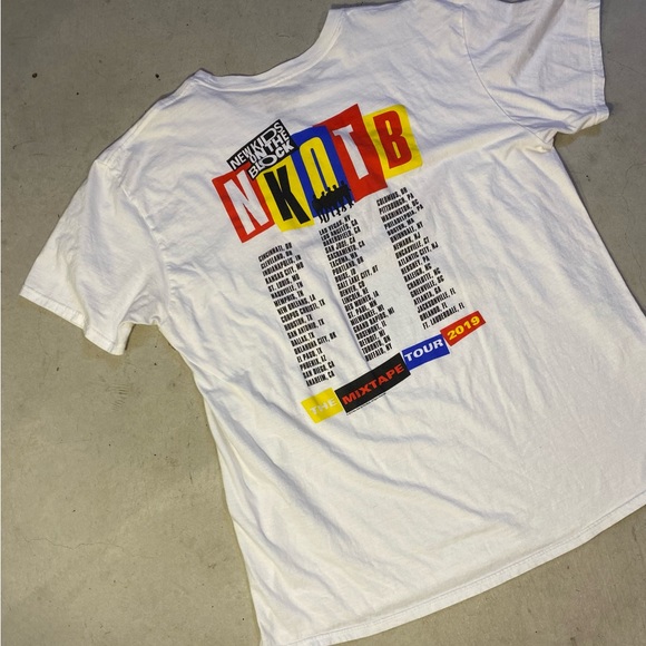 New Kids on the Block White Graphic T-Shirt - Picture 2 of 5